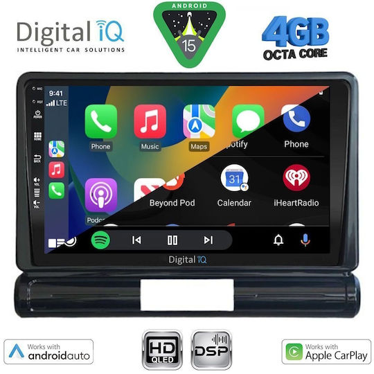 Digital IQ Car Audio System for Citroen C3 / DS3 2016 with Touch Screen 9" DIGITAL IQ BXF 16093M CPAA Bluetooth USB Wi-Fi GPS Apple CarPlay Android Auto
