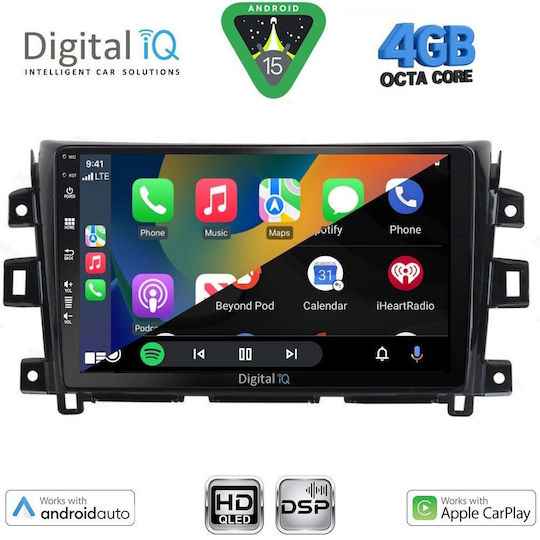 Digital IQ Ηχοσύστημα Αυτοκινήτου για Nissan Navara 2016 (Bluetooth/USB/WiFi/GPS/Apple-Carplay/Android-Auto) με Οθόνη Αφής 10"