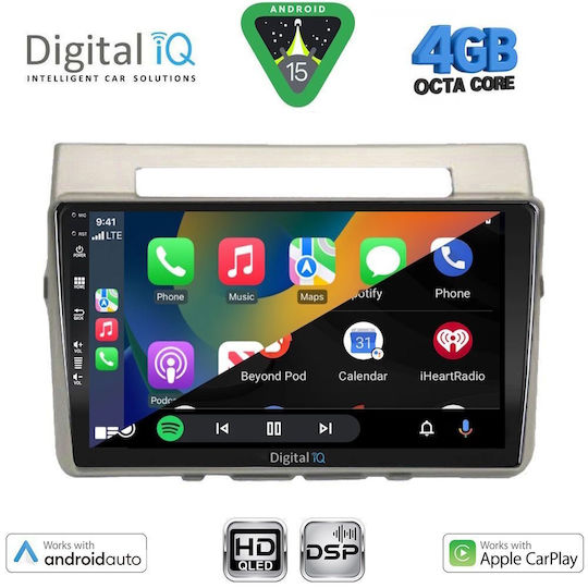 Digital IQ Автомобилна Аудио Система за Toyota Corolla Verso 2004-2009 (Bluetooth/USB/WiFi/GPS/Apple CarPlay/Android Auto) с Touch Screen 9"