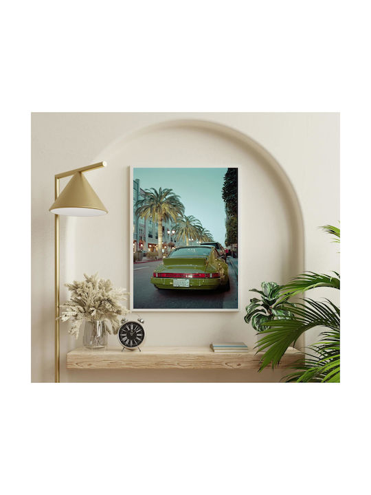 Painting Vintage Porsche Street Scene Vintage Porsche Street Scene 100x150