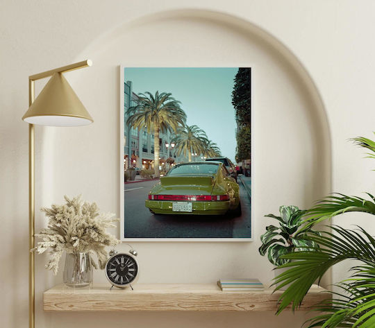 Painting Vintage Porsche Street Scene Vintage Porsche Street Scene 100x150