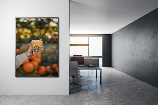 Gemälde Pumpkin Spice Latte In Hand Pumpkin Spice Latte Im Hand 70x100