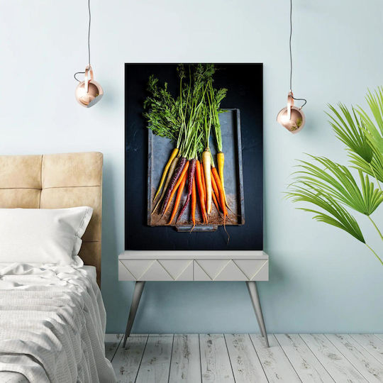Πίνακας Colorful Carrots On A Tray Πολύχρωμα Καρότα Δίσκο 70x100 Πίνακας Colorful Carrots On A Tray Πολύχρωμα Καρότα Δίσκο 70x100