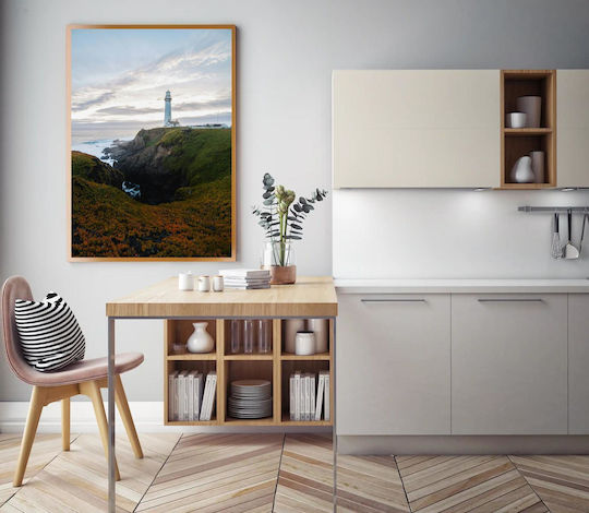 Панел Lighthouse На Скален Бряг Фар Една Скала 70x100