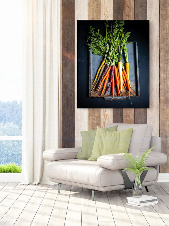 Panou Colorful Carrots On A Tray Polichrom Carote Tavă 70x100