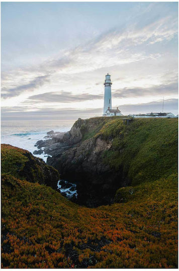 Панел Lighthouse На Скален Бряг Фар Една Скала 70x100
