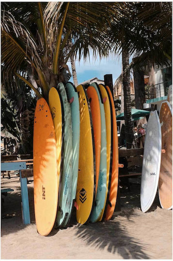 Πίνακας Colorful Surfboards On Beach Πολύχρωμες Σανίδες Του Σερφ Στην Παραλία 70x100