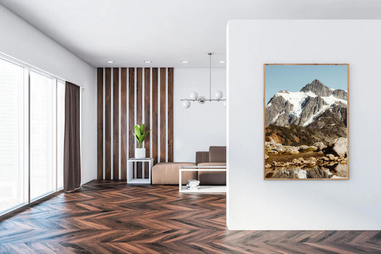 iLovePrints Mountain Reflection Gemälde 70x100
