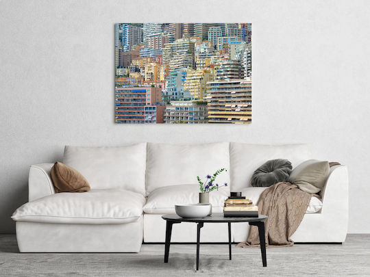 iLovePrints Gemälde Bunt Stadtlandschaft Urban 120x80
