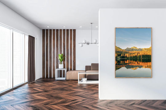 Painting Mountain Reflection In Autumn 80x120
