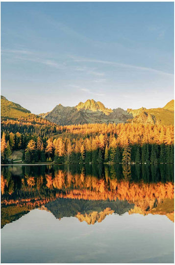 Painting Mountain Reflection In Autumn 80x120