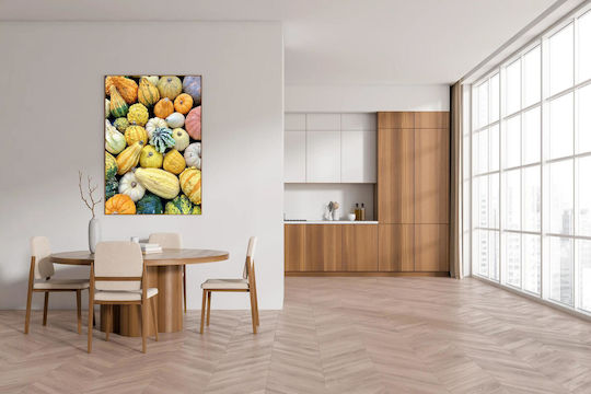 iLovePrints Gemälde Bunte Kürbisse Kürbisse 100x150
