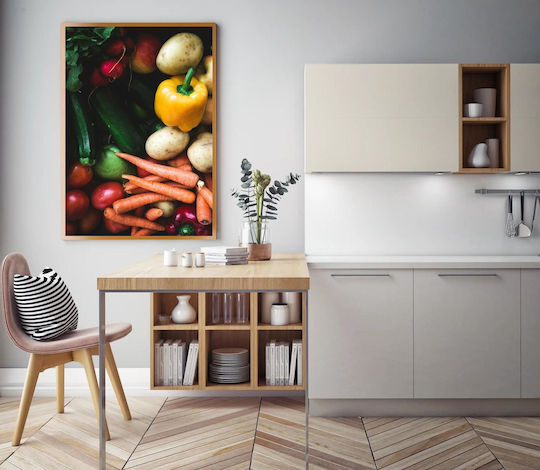 Painting Colorful Fresh Vegetables Multicolored Fresh Vegetables 70x100