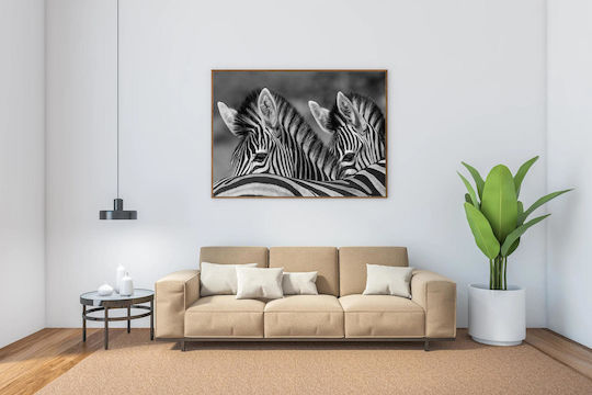 Panou Black White Zebre Alb-Negru 100x70