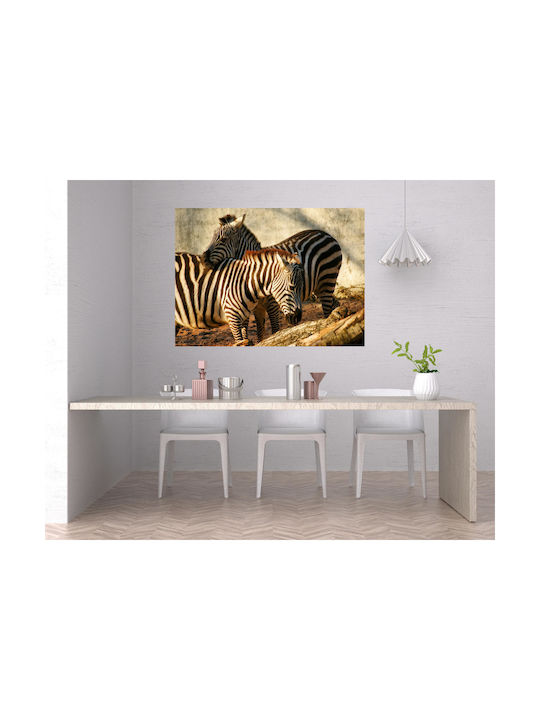 Painting Zebras In Harmony 100x70