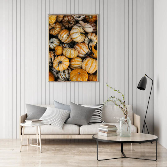 iLovePrints Gemälde Harvest Colorful Gourds Sammlung Bunt Gemälde 70x100