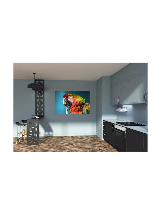 Panou Colorat Papagal Prim-Plan Multicolor 120x80