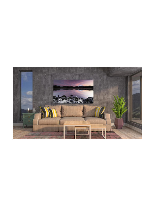 iLovePrints Gemälde Serene Mountain Reflection At Dusk 120x80