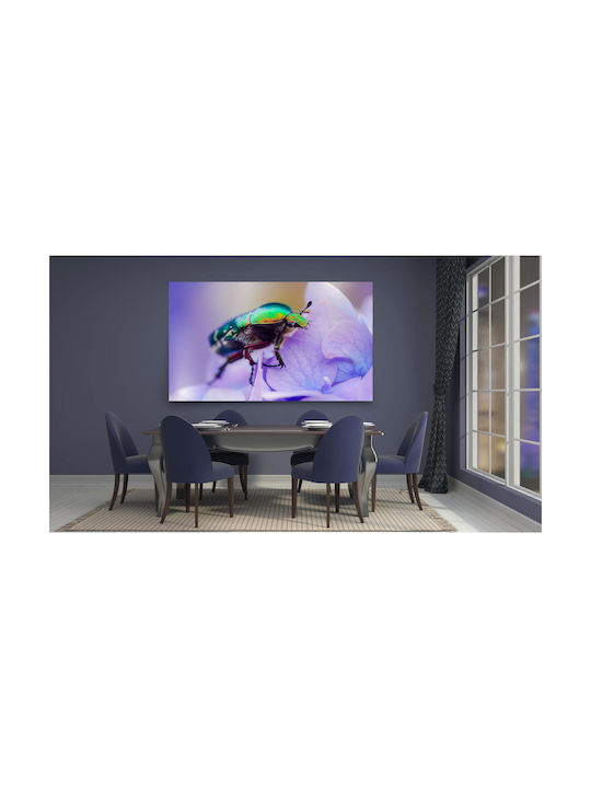 Панел Colorful Beetle On Flower Многоцветно Бръмбарче На Цвете 100x70