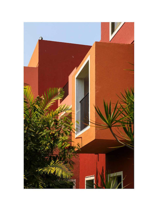 Panou Colorat Modern Clădire Verde 70x100