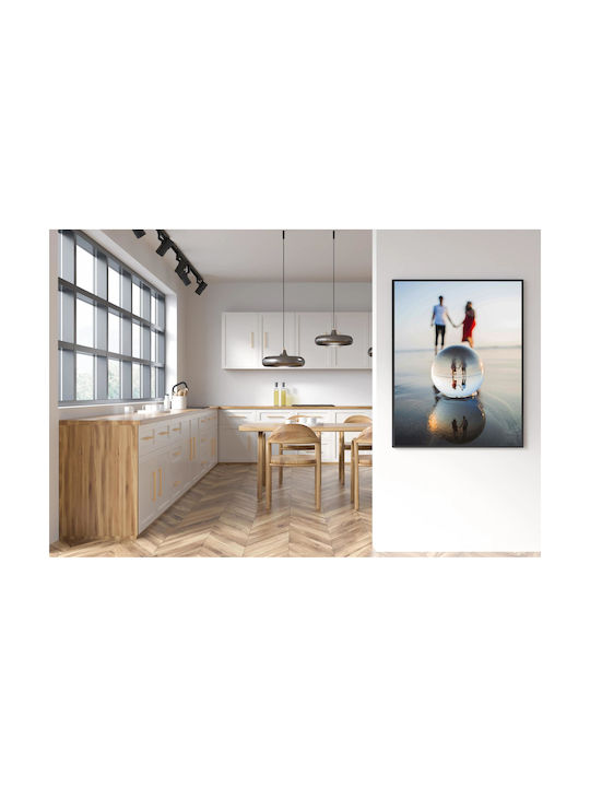 Painting Couple Holding Hands Reflection 100x150
