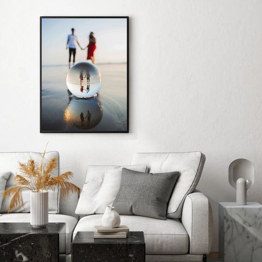 Πίνακας Couple Holding Hands Reflection Ζευγάρι Κρατά Χέρια Αντανάκλαση 100x150
