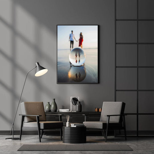Πίνακας Couple Holding Hands Reflection Ζευγάρι Κρατά Χέρια Αντανάκλαση 100x150