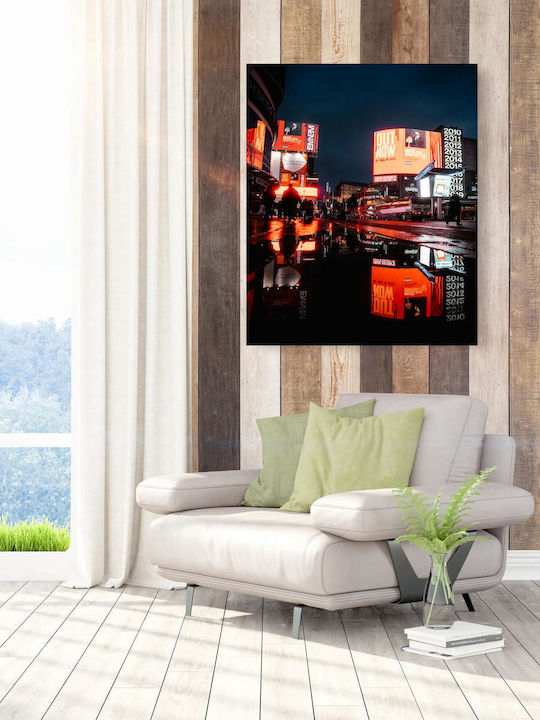 Πίνακας City Neon Reflections Πόλη Neon Reflections 70x100
