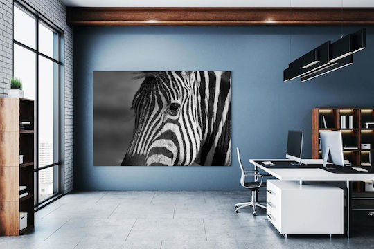 Panou Black White Zebra Asprómavră Zebrá 120x80