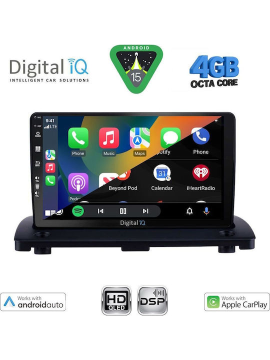 Digital IQ Car Audio System for Volvo XC 90 2002-2014 Bluetooth USB WiFi GPS Apple CarPlay Android Auto with 9" Touch Screen