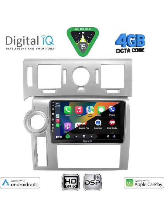 Digital IQ Car Audio System Hummer H2 2008-2009 Bluetooth USB WiFi GPS Apple CarPlay Android Auto with 9" Touch Screen