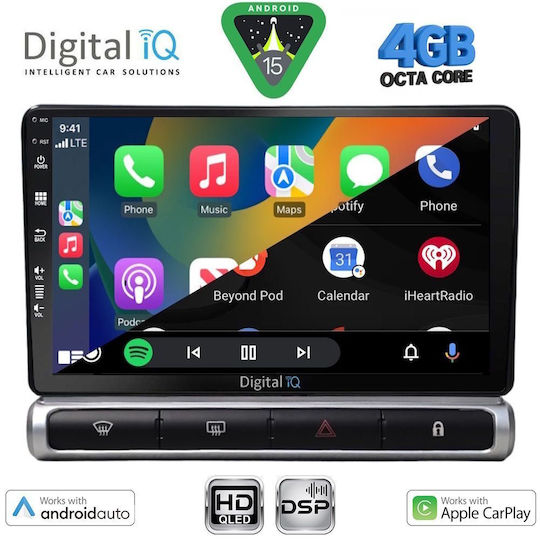 Digital IQ Ηχοσύστημα Αυτοκινήτου για Citroen C3 / DS3 2016 (Bluetooth/USB/WiFi/GPS/Apple-Carplay/Android-Auto) με Οθόνη Αφής 9"