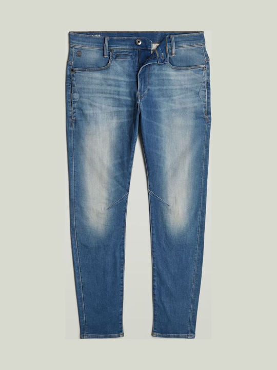 D-Staq 3D Men's Elastic Jeans Pants with Slim Fit Blue
