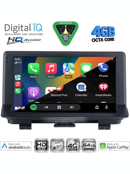 Digital IQ Car Audio System for Audi Q3 2012-2018 Bluetooth USB WiFi GPS Apple CarPlay Android Auto with 9" Touch Screen