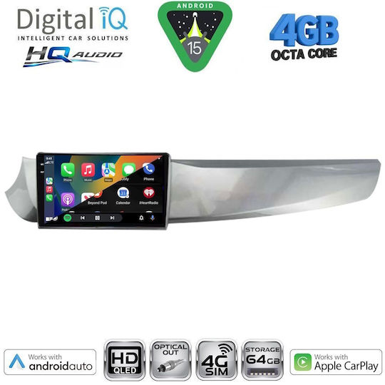 Digital IQ Car Audio System for Alfa Romeo Giulietta 2010-2014 Bluetooth USB WiFi GPS Apple CarPlay Android Auto with 9" Touch Screen
