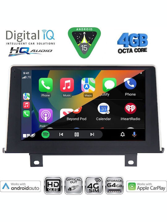 Digital IQ Car Audio System for BMW Series 1 2011-2016 (Bluetooth/USB/WiFi/GPS/Apple CarPlay/Android Auto) with 9" Touch Screen