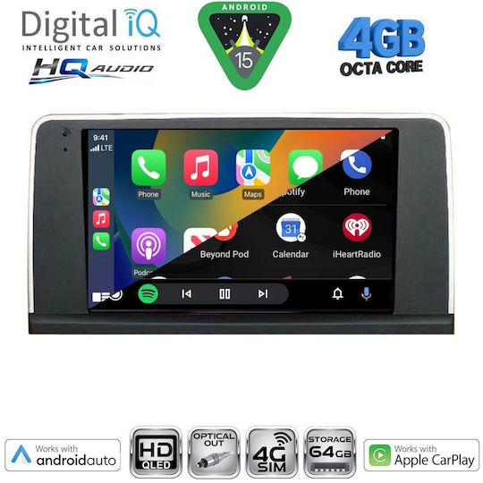 Digital IQ Ηχοσύστημα Αυτοκινήτου για BMW X3 (F25) 2011-2013 (Bluetooth/USB/WiFi/GPS/Apple-Carplay/Android-Auto) με Οθόνη Αφής 9"