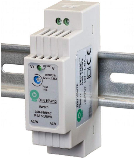 MPL DIN Rail Power Supply 1.25A/12V/15W
