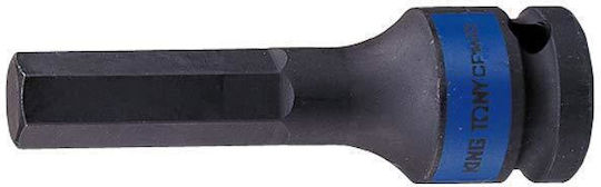 King Tony Ударен накрайник шестостен 1/2" 13x80mm