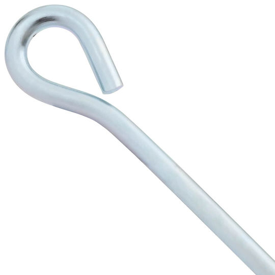 vidaXL Post Support for Garden Fence Made of Metal 10x10x40cm 4 Pieces Silver