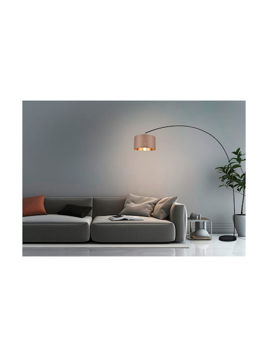 Trio Lighting Lampa de podea Î210xL200cm. cu Soclu pentru Bec E27 Negru