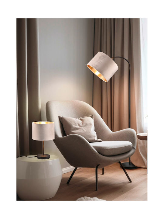 Trio Lighting Подова Лампа В156xД63см. с Цокъл за Крушка E27 Черен