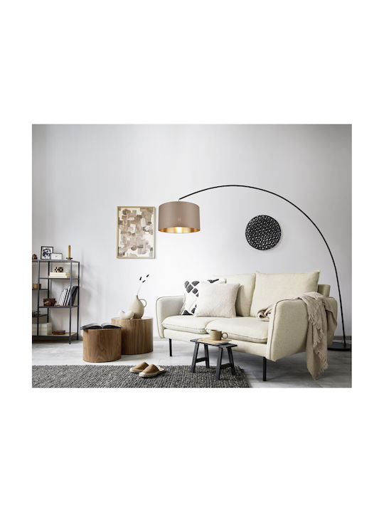 Trio Lighting Lampa de podea Î210xL200cm. cu Soclu pentru Bec E27 Negru