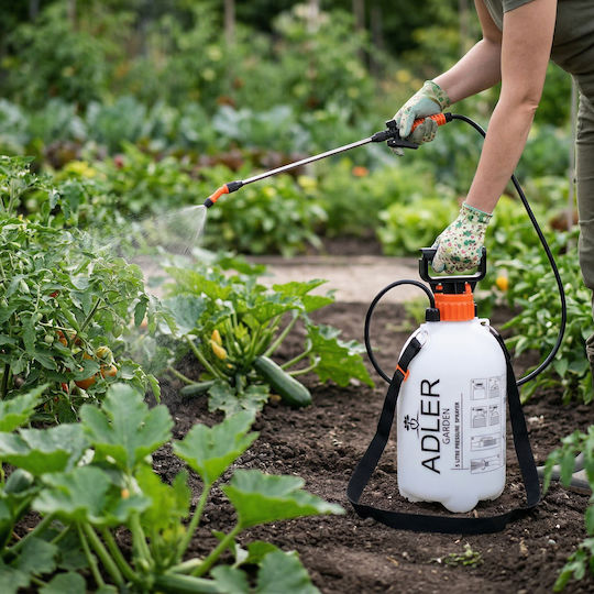 Adler Pressure Sprayer with 5lt Capacity 2.5bar in White Colour