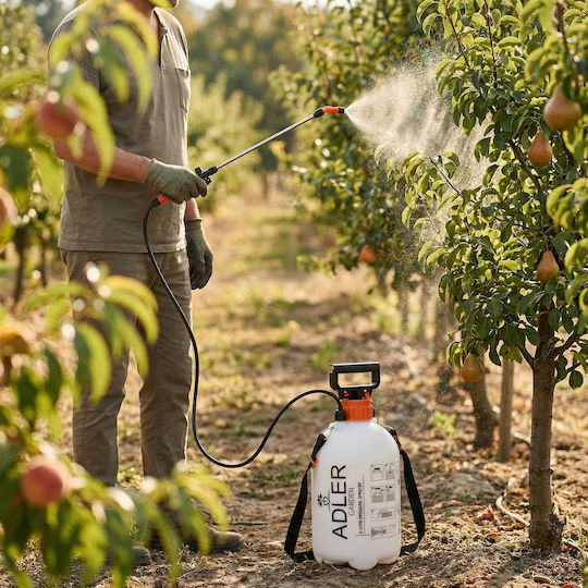 Adler Pressure Sprayer with 5lt Capacity 2.5bar in White Colour