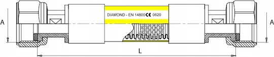 Diamond Air Hose 0.75m