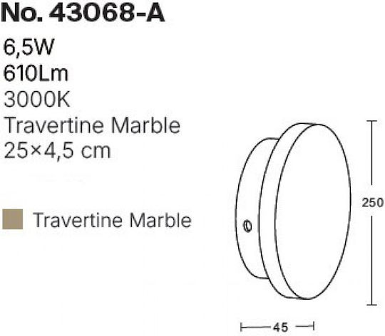 Inlight Lumină De perete LED Bej 25cm Inlight Lumină De perete LED Bej 25cm