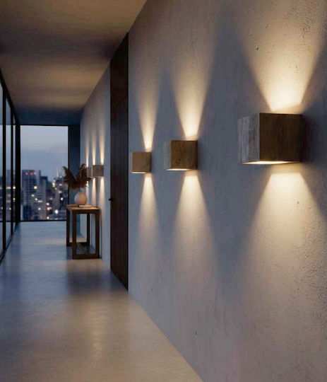 Inlight Modern Wall Lamp with G9 Socket Grey 9x16x16cm