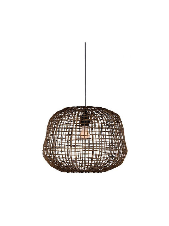 Inlight Pendant Light Brown with E27 Socket 30x30x40cm