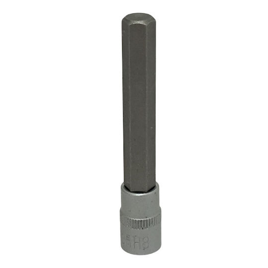 SKS Tools Spritzfilter Wasserhahn Bit-Stecknuss mit Inbusschlüssel-Bit und Antriebsvierkant 1/4'' Größe H8x70mm 1Stück